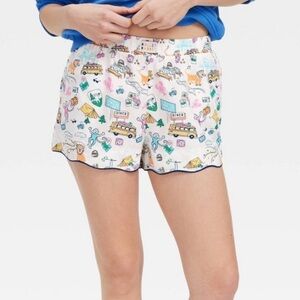 NWT Roller Rabbit x Target Women’s Roadtrip Poplin Boxer Shorts- Size XS